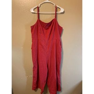 Old Navy Red Romper with pockets